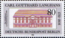 Berlin Poste N** Yv:645 Mi:684 Carl Gotthard Langhans Théatre De Charlottenburg (Thème) - Théâtre