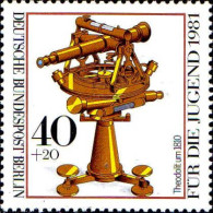 Berlin Poste N** Yv:602 Mi:641 Theodolit (Petit Def.gomme) (Thème) - Astronomia