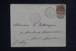 MAURICE -  Enveloppe De Port Louis Pour La France En 1888 Avec Cachet De Ligne Maritime - L 152457 - Mauricio (...-1967)