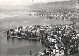 11889587 Montreux VD Clarens Vevey Vue Aerienne Montreux - Otros & Sin Clasificación