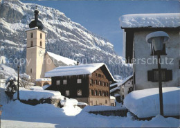 11889567 Flims Dorf Kirche Mit Flimserstein Flims Dorf - Autres & Non Classés