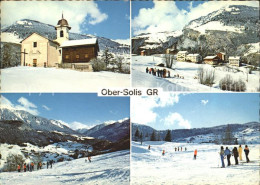 11889467 Obersolis Kirche Albulatal Ortsansicht Skigebiet Albula - Autres & Non Classés