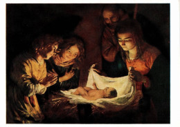 H2343 - TOP Von Hothorst Künstlerkarte Weihnachtskrippe Krippe Geburt Christi Madonna Maria - Autres & Non Classés