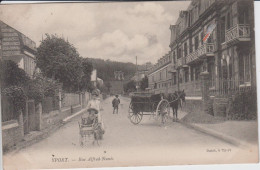 SEINE MARITIME - YPORT - Rue Alfred Nunès  ( - Rare Carte Avec Maman à La Poussette Et Calèche  - Dutot à Yport ) - Yport