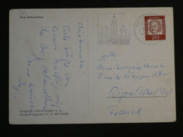 DO16  ALLEMAGNE CARTE  1969 CHATEAU.  A DIJON  FRANCE     +AFF. INTERESSANT+ +++++ - Covers & Documents