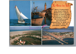 LE GRAU DU ROI 30 - Le Port De Pêche Bateau Voilier Phare Parchemin Histoire De La Ville - Le Grau-du-Roi
