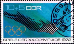 Rda Poste Obl Yv:1441 Mi:1754 XX.Olympiade Munich Plongeon (TB Cachet à Date) - Used Stamps