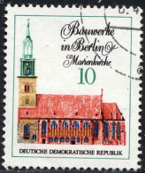 Rda Poste Obl Yv:1351 Mi: Bauwerke In Berlin Martinskirche (Beau Cachet Rond) - Usati