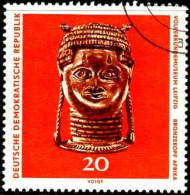 Rda Poste Obl Yv:1323 Mi:1633 Bonzekopf Afrika (Beau Cachet Rond) - Usati