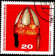 Rda Poste Obl Yv:1247 Mi:1554 Landesmuseum Halle Spangenhelm (Beau Cachet Rond) - Usati