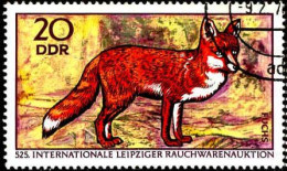 Rda Poste Obl Yv:1235 Mi:1542 525.Internationale Leipziger Rauchwarenauktion (Beau Cachet Rond) - Used Stamps