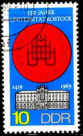 Rda Poste Obl Yv:1212 Mi:1519 550 Jahre Universität Rostock (Beau Cachet Rond) - Used Stamps