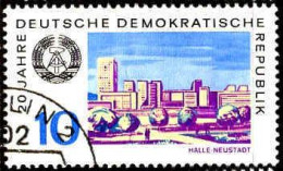 Rda Poste Obl Yv:1196 Mi:1499 Halle-Neustadt (Beau Cachet Rond) - Used Stamps