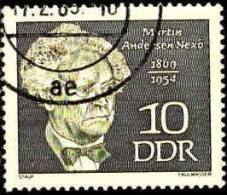 Rda Poste Obl Yv:1136 Mi:1440 Martin Andersen Nexö Ecrivain Danois (TB Cachet Rond) - Used Stamps
