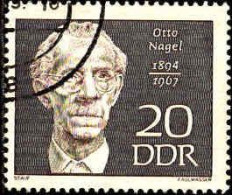 Rda Poste Obl Yv:1137 Mi:1441 Otto Nagel Peintre Allemand (Beau Cachet Rond) - Used Stamps