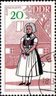 Rda Poste Obl Yv:1050 Mi:1354 Sorbische Festtrachten Sleposchleife (TB Cachet Rond) - Used Stamps