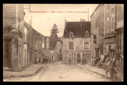 52 - CHATEAUVILLAIN - RUE LASNET ET RUE ST-JACQUES - Chateauvillain