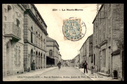 52 - CHATEAUVILLAIN - RUE DE PENTHIEVRE - ECOLES, JUSTICE DE PAIX ET BUREAU DE POSTE - Chateauvillain