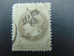 N°. 27B Oblitéré 4 Centimes Gris - 1863-1870 Napoleone III Con Gli Allori