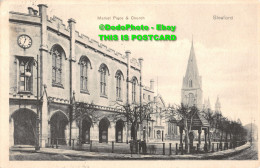 R417156 Sleaford. Market Place And Church. Stewart And Woolf. Series. 290. 1904 - World