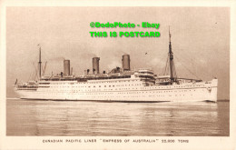 R417160 Canadian Pacific Liner. Empress Of Australia - World