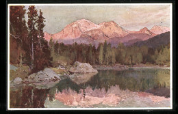 Künstler-AK Edward Harrison Compton: Hintersee Mit Göll-Spieglung  - Other & Unclassified