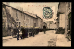 55 - LEROUVILLE - LA REVUE DU 14 JUILLET - CARTE COLORISEE - Lerouville