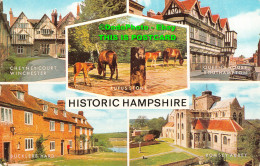 R417625 Historic Hampshire. Rufus Stone. Romsey Abbey. J. Salmon. Multi View - Monde