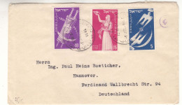 Israël - Lettre De 1951 - Oblit Tel Aviv - Valeur 36 $ En .....2010 - - Lettres & Documents