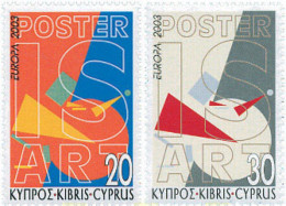 CHIPRE 2003 EUROPA CEPT. ARTE DEL CARTEL ** - Unused Stamps