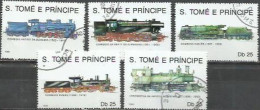 Sao Tomé-et-Principe -  Locomotives 1990 - Trains