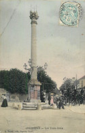 Cpa Argentan Colonne Des Trois Croix - Argentan