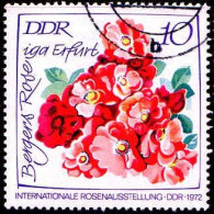 Rda Poste Obl Yv:1451 Mi:1764 Bergers Rose Iga Erfurt (Beau Cachet Rond) - Rozen