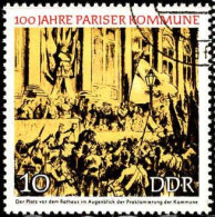 Rda Poste Obl Yv:1345 Mi:1655 100 Jahre Pariser Kommune (Beau Cachet Rond) - Sonstige & Ohne Zuordnung