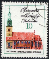 Rda Poste Obl Yv:1351 Mi: Bauwerke In Berlin Martinskirche (Beau Cachet Rond) - Eglises Et Cathédrales