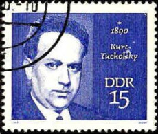 Rda Poste Obl Yv:1230 Mi:1536 Kurt Tucholsky Ecrivain (Beau Cachet Rond) - Writers