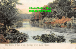 R417784 Ripon. The Rustic Bridge From Borrage Green Lane. H. Graham Glen. 1904 - Monde