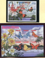 Grenade ** N° 4219 à 4224 - Bloc 633 - Papillons Et Fleurs - Grenada (1974-...)