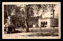 ALGERIE - SETIF - LA MOSQUEE ET LA FONTAINE MONUMENTALE - Setif