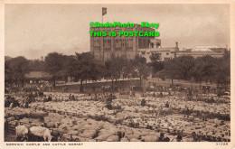 R417830 Norwich. Castle And Cattle Market. Photochrom. Photogravure Velvet Finis - World