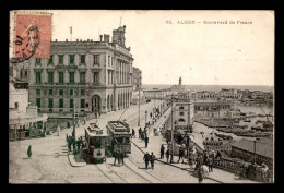 ALGERIE - ALGER - TRAMWAYS BOULEVARD DE FRANCE - Algerien