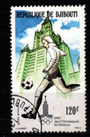 - DJIBOUTI - 1980 - YT N° PA 136 - Oblitéré - JO Moscou - Djibouti (1977-...)