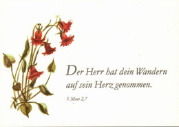 H2353 - TOP Mose Spruchkarte - Wanderer - Erich Kitschke Künstlerkarte Nach Aquarell - Verlag Potsdam DDR - Autres & Non Classés