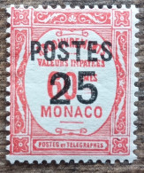 Monaco - YT N°144 - Timbres Taxe Surchargés - 1937 - Neuf - Nuevos