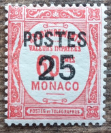 Monaco - YT N°144 - Timbres Taxe Surchargés - 1937 - Neuf - Neufs