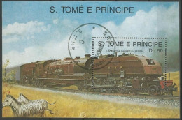 Sao Tomé-et-Principe -  Locomotive Garratt, Africa - Treni