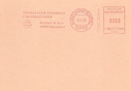 EMA ALLEMAGNE DEUTSCHLAND DUSSELDORF VORFUHRSTEMPEL SPECIMEN  BATEAU SCHIFF BOAT CARAVELLE THOMAS COOK REISEN VOYAGE - Sonstige & Ohne Zuordnung