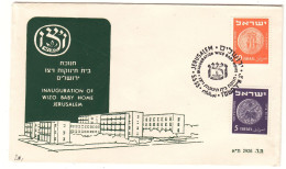 Israël - Lettre De 1955 - Oblit Jerusalem - Monnaies - - Cartas & Documentos