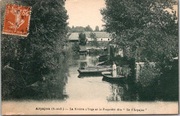 91 ARPAJON - La Rivière D'Orge Et La Proprièté Dite Ile D'Arpajon - Arpajon