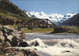 11870866 Pontresina Rosegtal Mit Sellagruppe Bruecke Pferdefuhrwerk Pontresina - Sonstige & Ohne Zuordnung